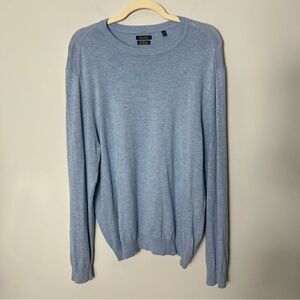 Porter & Ash Men’s Crewneck Pullover Light Blue Sweater Lightweight Knit XL *P